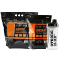 Комплект: Протеин High Gaba 2 кг + Гейнер Rapid Anabolic 3 кг + Шейкер Bioline Nutrition