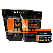 Комплект: Протеин 2 кг + Гейнер 3 кг + Креатин 150 капсул Bioline Nutrition