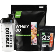 Комплект: Протеин Whey 80 2 кг + Омега-3 + Шейкер TNT Nutrition