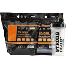 Комплект: Гейнер Rapid Anabolic Bioline Nutrition 6 кг (3+3) + Шейкер