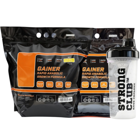 Комплект: Гейнер Rapid Anabolic Bioline Nutrition 6 кг (3+3) + Шейкер