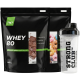 Комплект: Протеин Whey 80 TNT Nutrition 4 кг (2+2) + Шейкер