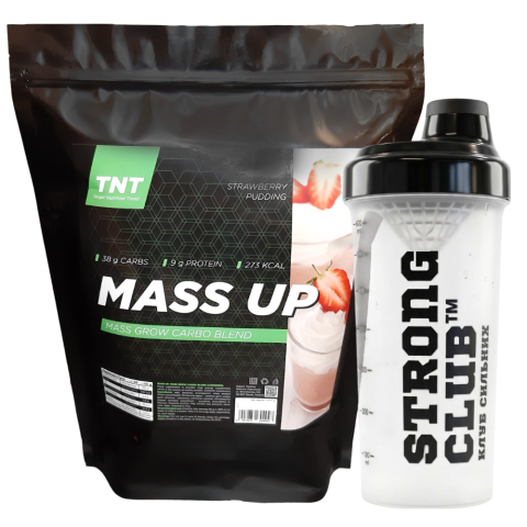 Комплект: Гейнер Mass Up 2,5 кг TNT Nutrition + Шейкер