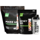 Комплект: Протеин Whey 80 2 кг + Гейнер Mass Up 2,5 кг + Шейкер TNT Nutrition