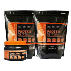 Комплект: Протеин High Gaba Formula 4 кг (2+2) + Креатин 150 капсул Bioline Nutrition