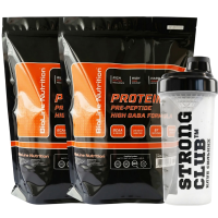 Комплект: Протеин High Gaba Formula Bioline Nutrition 4 кг (2+2) + Шейкер