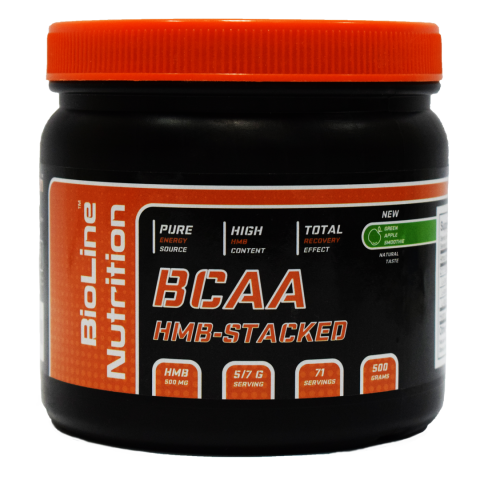 Аминокислоты HMB-Stacked BCAA 2:1:1 Bioline Nutrition 0,5 кг