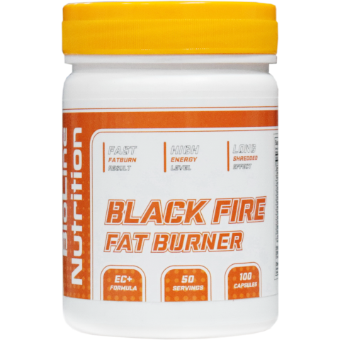 Жиросжигатель Black Fire Fat Burner BioLine Nutrition 100 капсул