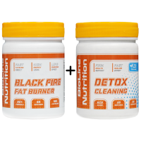 Комплект: Жиросжигатель Black Fire + Очищение организма Detox BioLine Nutrition