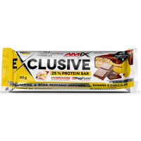 Батончик Exclusive Protein Bar - 85 г 1/12 - бананово-шоколадний