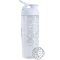 Шейкер Sleek c шариком 820 ml - (Clamshell Patern) White/White