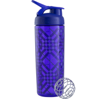 Шейкер Sleek c шариком 820 ml - (Purple Tratan Plaid)